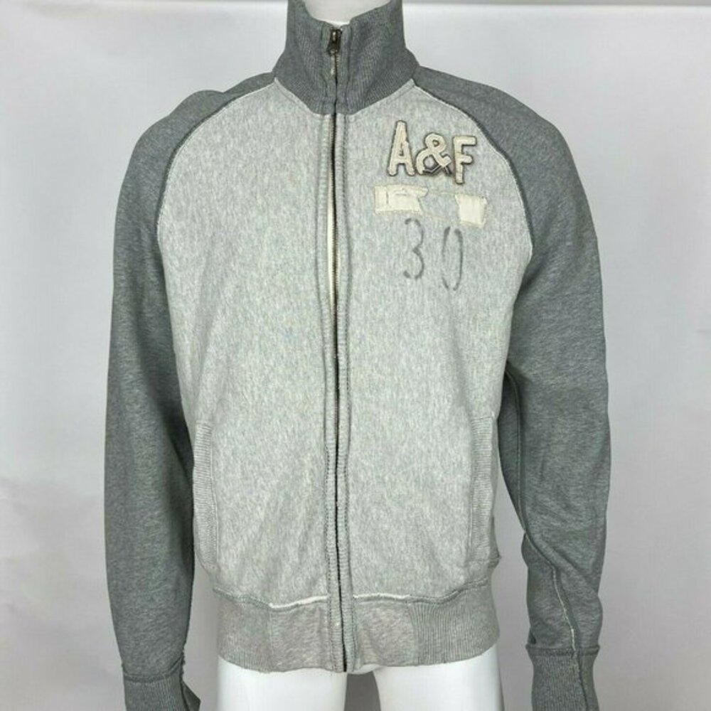 Abercrombie & Fitch Distressed Full Zip Jacket